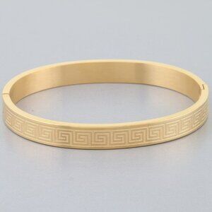Aztec Maze Engraved Bracelet